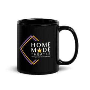 Home Made Theater Black Glossy Mug